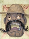 Handmade mask of Pancho Villa