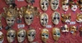 Handmade masks for Venetian carnival Royalty Free Stock Photo