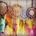 Colorful dreamcatchers