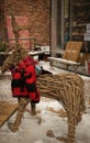 Handmade Moose in Toronto Christmas Market