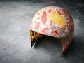 Handmade motorcycle helmets.