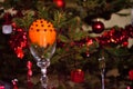 Natural Christmas Handmade ornament with Orange