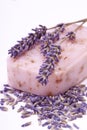 Handmade natural lavender soap