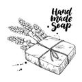 Handmade natural soap. Royalty Free Stock Photo