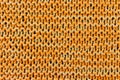 Handmade orange knitting texture background Royalty Free Stock Photo