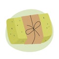 Handmade organic soap with natural ingredients