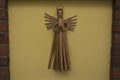 The handmade original czech cattail decoration of angel