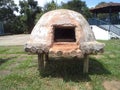 Handmade oven made of clay.