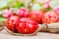 Handmade painted Easter eggs