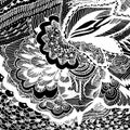 Handmade pattern in zentangle style.