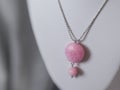 Handmade polymer clay necklace