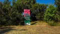 Handmade public display notice at Cape Liptrap Coastal Park