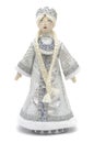 Handmade puppet Snowmaiden Royalty Free Stock Photo