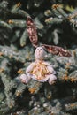 A handmade rabbit doll Royalty Free Stock Photo