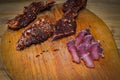 Handmade raw meat. photos of ready-made meat