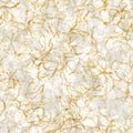 Handmade rice paper texture with metallic gold swirl flecks. Seamless washi sheet background. For luxe wedding texture