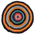 Handmade round many-colored rag Royalty Free Stock Photo