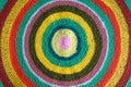 round multicolor handmade rug Royalty Free Stock Photo