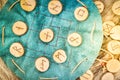 Handmade runes for fortunetelling