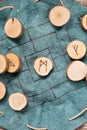 Handmade runes for fortunetelling