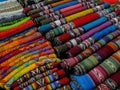 Handmade scarves in peru