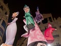 Handmade figures in Las Fallas in Valencia Spain