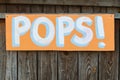 Handmade Sign Directs Carnival Patrons To Pops Booth