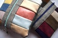 Handmade small leather purse Royalty Free Stock Photo