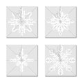 Handmade snowflakes cutting schemes