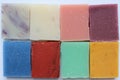 Handmade soap of different colors Royalty Free Stock Photo