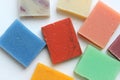 Handmade soap of different colors Royalty Free Stock Photo