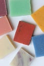 Handmade soap of different colors Royalty Free Stock Photo