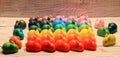 Soap multicolored Easter bunnies