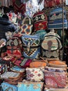 Handmade souvenirs and home decoration items with traditional Turkish motifs