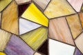 Handmade stained glass window background