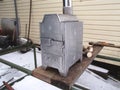 Handmade stainless steel wood stove for surviving, heating of home, tent, sauna and cooking