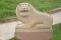 Handmade Stone Lion In The Park