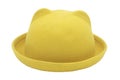 Handmade Straw Hat on white background.with clipping path Royalty Free Stock Photo