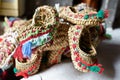 Handmade straw sandals