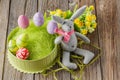 Handmade textile Easter rabbit