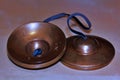 Handmade Tibetan Tingsha Bells Make a Lovely Sound - stock photo