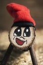 Handmade Tio de Nadal, typical of Catalonia, Spain