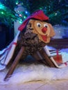 Handmade tio de nadal, a typical christmas character of catalonia, spain