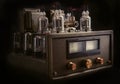 Handmade tube amplifier Royalty Free Stock Photo