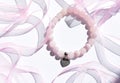 Handmade unique bracelets from mineral beads