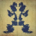 Handmade vintage rorschach test