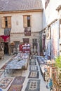 Handmade wares on a Turkish market Royalty Free Stock Photo