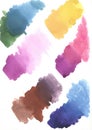 Handmade watercolor stains for abstraction texture backgrounds