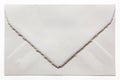 Handmade White Envelope Isolated Royalty Free Stock Photo