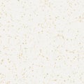 Handmade white gold metallic rice sprinkles paper texture. Seamless washi sheet background. Sparkle wedding texture